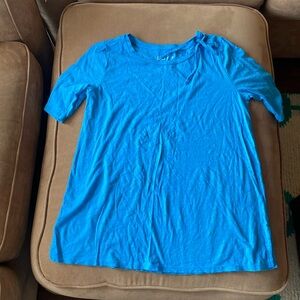 Loft crew tie vintage soft mid short sleeve shirt